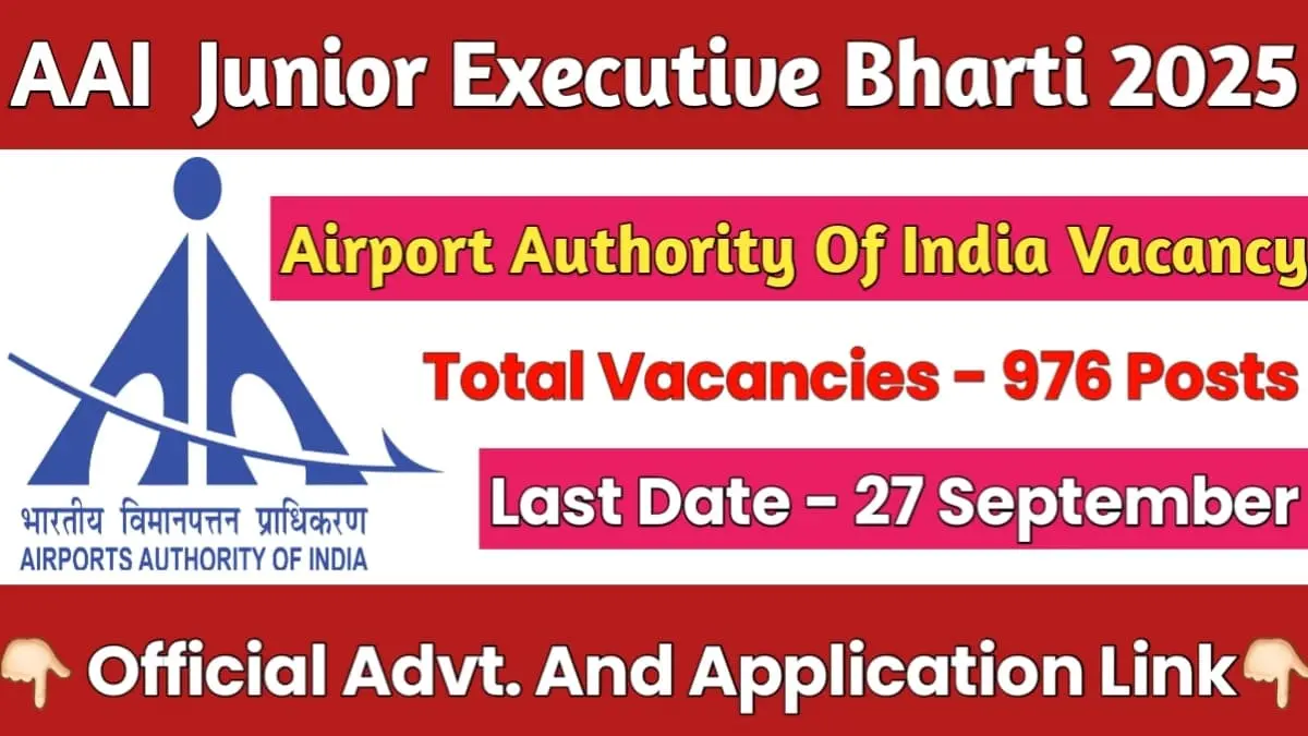 Airport Authority Of India Recruitment 2025 Last Date
