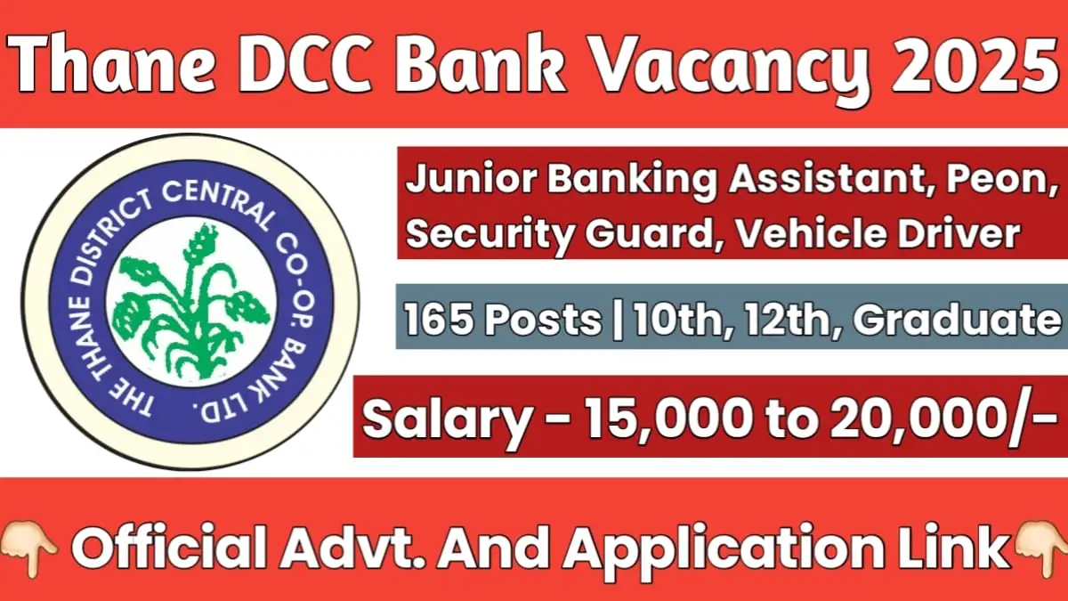 Thane DCC Bank Recruitment 2025